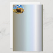 Wagon Thanksgiving in het veld Briefpapier (Voorkant / Achterkant)