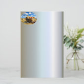 Wagon Thanksgiving in het veld Briefpapier (Staand voorkant)