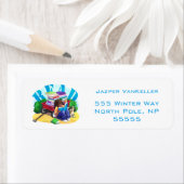 Wagon van boek etiket (Insitu)