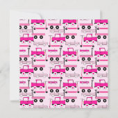 Wagon voor hotroze wielmerken voor vrachtwagens kaart (Achterkant)