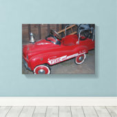 Wagon voor kersttentransporten met Speelgoed Canvas Afdruk (Insitu (Houten vloer))