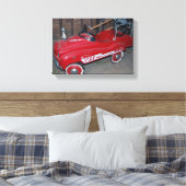 Wagon voor kersttentransporten met Speelgoed Canvas Afdruk (Insitu (Slaapkamer))