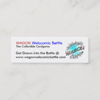 WAGON Webcomic Battle Cards Mini Visitekaartje
