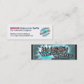 WAGON webcomic Battle Stick Cards Mini Visitekaartje (Voorkant / Achterkant)
