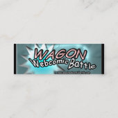 WAGON webcomic Battle Stick Cards Mini Visitekaartje (Achterkant)