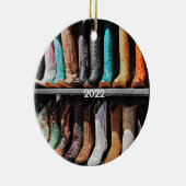 Wagon Wheel & Boots of Fort Worth, Texas Ornament (Rechts)