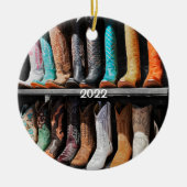 Wagon Wheel & Boots of Fort Worth, Texas Ornament (Voorkant)