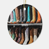 Wagon Wheel & Boots of Fort Worth, Texas Ornament (Links)