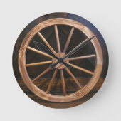 Wagon Wheel Clock Ronde Klok (Voorkant)