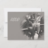 Wagon Wheel Country Wedding RSVP Response Kaart (Voorkant)