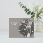 Wagon Wheel Country Wedding RSVP Response Kaart (Staand voorkant)