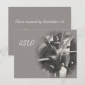 Wagon Wheel Country Wedding RSVP Response Kaart (Voorkant / Achterkant)