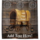 Wagon Wheel Covered Wagon Shower Curtain Douchegordijn (Voorkant)