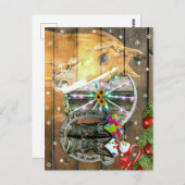 Wagon Wheel Cowboy Boots Garland Briefkaart (Voorkant / Achterkant)