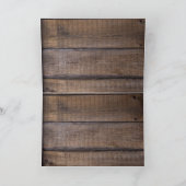 Wagon Wheel Cowboy Boots Garland Feestdagen Kaart (Binnen)