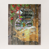 Wagon Wheel Cowboy Boots Garland Legpuzzel (Verticaal)