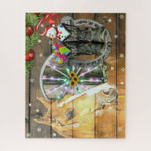 Wagon Wheel Cowboy Boots Garland Legpuzzel (Verticaal)