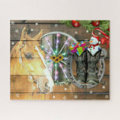 Wagon Wheel Cowboy Boots Garland Legpuzzel (Horizontaal)