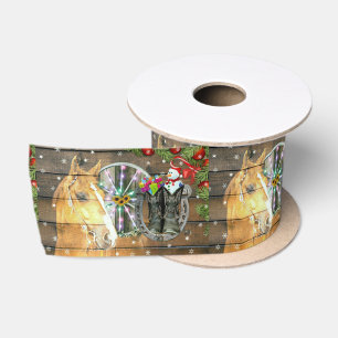 Wagon Wheel Cowboy Boots Garland Satijnen Lint