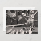 Wagon Wheel Dank u Briefkaart (Voorkant / Achterkant)