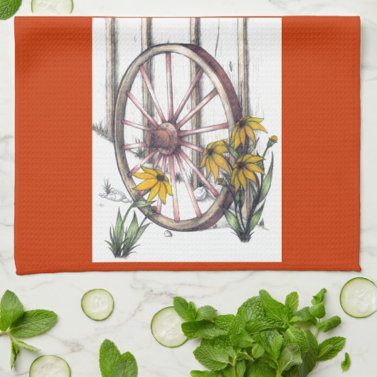 Wagon Wheel Dishtowel Theedoek (Gevouwen)