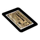 Wagon Wheel Gap treinstation sepia Magneet (Rechterzijde)