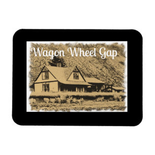 Wagon Wheel Gap treinstation sepia Magneet