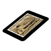 Wagon Wheel Gap treinstation sepia Magneet (Linkerzijde)