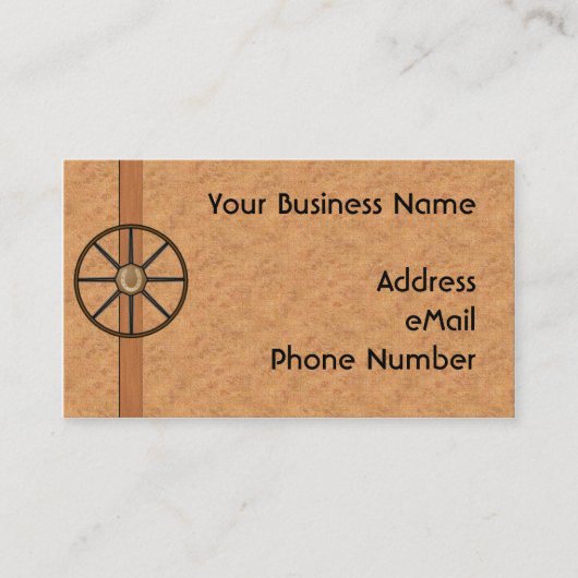 Wagon Wheel Personal Profile Card Visitekaartje (Voorkant)