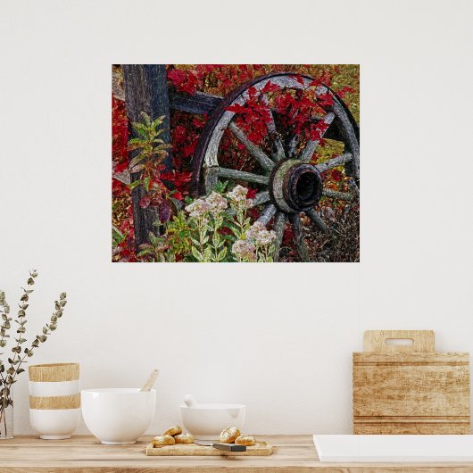 Wagon Wheel Print (Keuken)