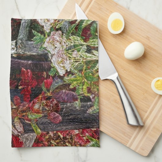 Wagon Wiel 1 Keukenhanddoek (Quarter Fold)