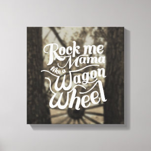 Wagon Wiel Canvas Afdruk