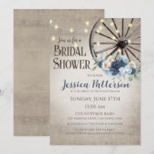 Wagon Wiel en Rustige Barn Wood Kaart (Voorkant / Achterkant)