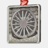 Wagon Wiel Metalen Ornament (Links)