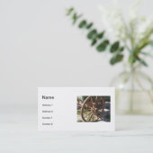 Wagon Wiel Visitekaartje (Staand voorkant)