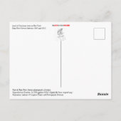 Wagonlading kerstbomen briefkaart (Achterkant)