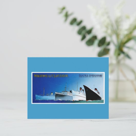 Wagons-Lit/Cook Cruise Ships  Briefkaart (Staand voorkant)