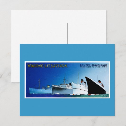 Wagons-Lit/Cook Cruise Ships Briefkaart (Voorkant / Achterkant)