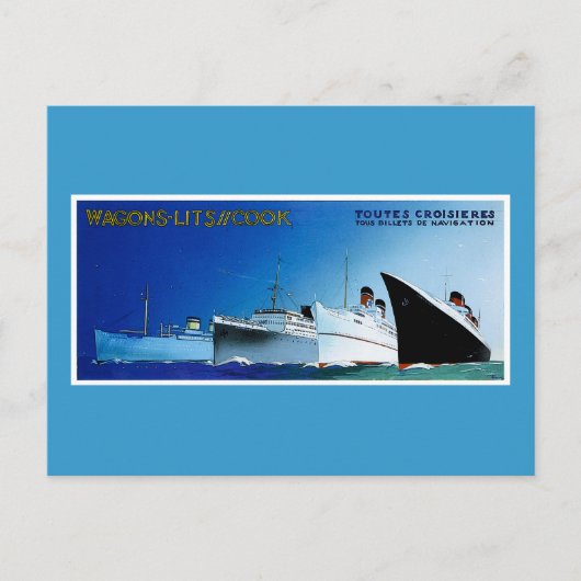 Wagons-Lit/Cook Cruise Ships  Briefkaart (Voorkant)
