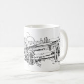 Wagons Tekening Mok (Voorkant rechts)