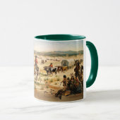 Wagontrein in de Verenigde Staten Mok (Voorkant rechts)