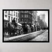 wagontrein New York 1908 Poster (Voorkant)