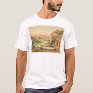 Wagontreinen die in de buitenste haven aankomen (1 t-shirt