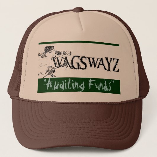 wags2, "wachtgeld" - Gepersonaliseerd Trucker Pet (Voorkant)