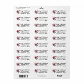 "Wags 'N' Whiskers" Etiket (Full Sheet)