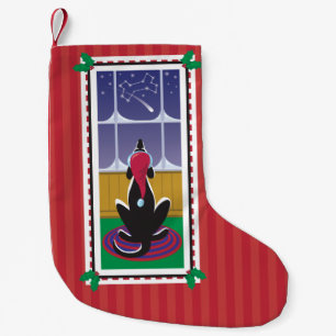 WagsToWishes®_Dog Bone Stars_red wrappapier Kleine Kerstsok