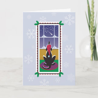 WagsToWishes_Hond Sterren Kerstkaart Feestdagen Kaart