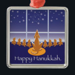 WagsToWishes_Menorah Dogs_Hanukkah Medallion Metalen Ornament<br><div class="desc">Onze hoopvolle Hanukkah hounds doet medallion een groot geschenk voor een van de acht nachten,  en zal zeker een gloeiende glimlach op het gezicht van elke gelukkige ontvanger zetten.</div>