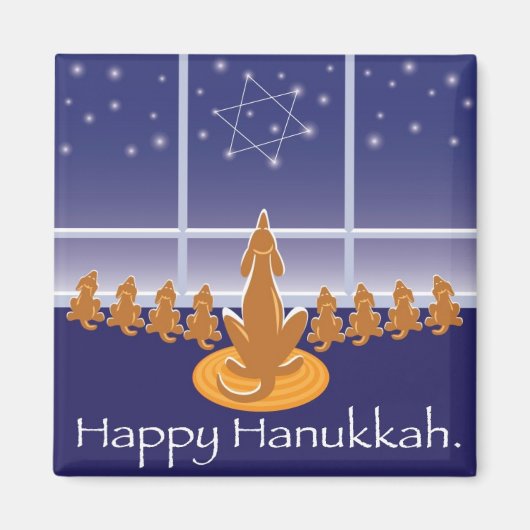 WagsToWishes_Menorah Dogs Magneet (Voorkant)