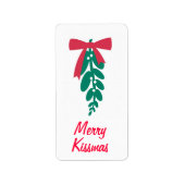 WagToWishes _Mistletoe Merry Kissmas! cadeau label (Voorkant)